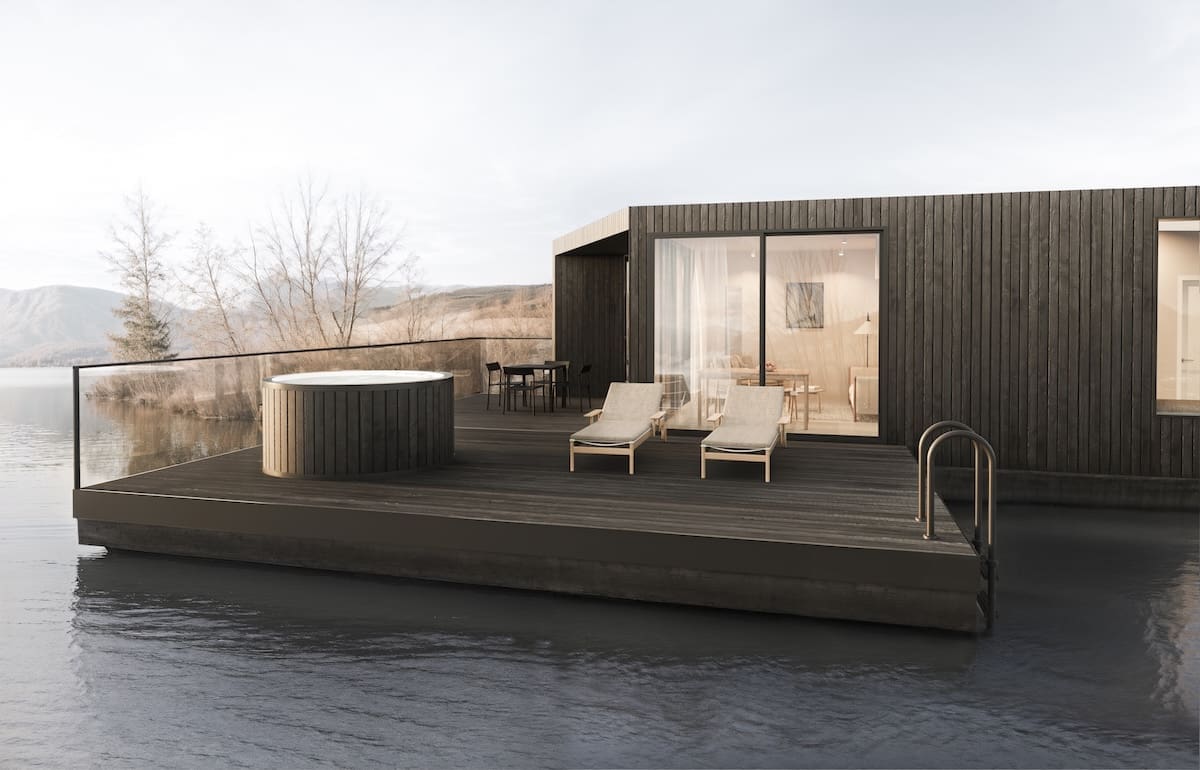 KOTO unveils a collection of houseboats for nature-inclusive holiday destination Silverlake in Dorset.